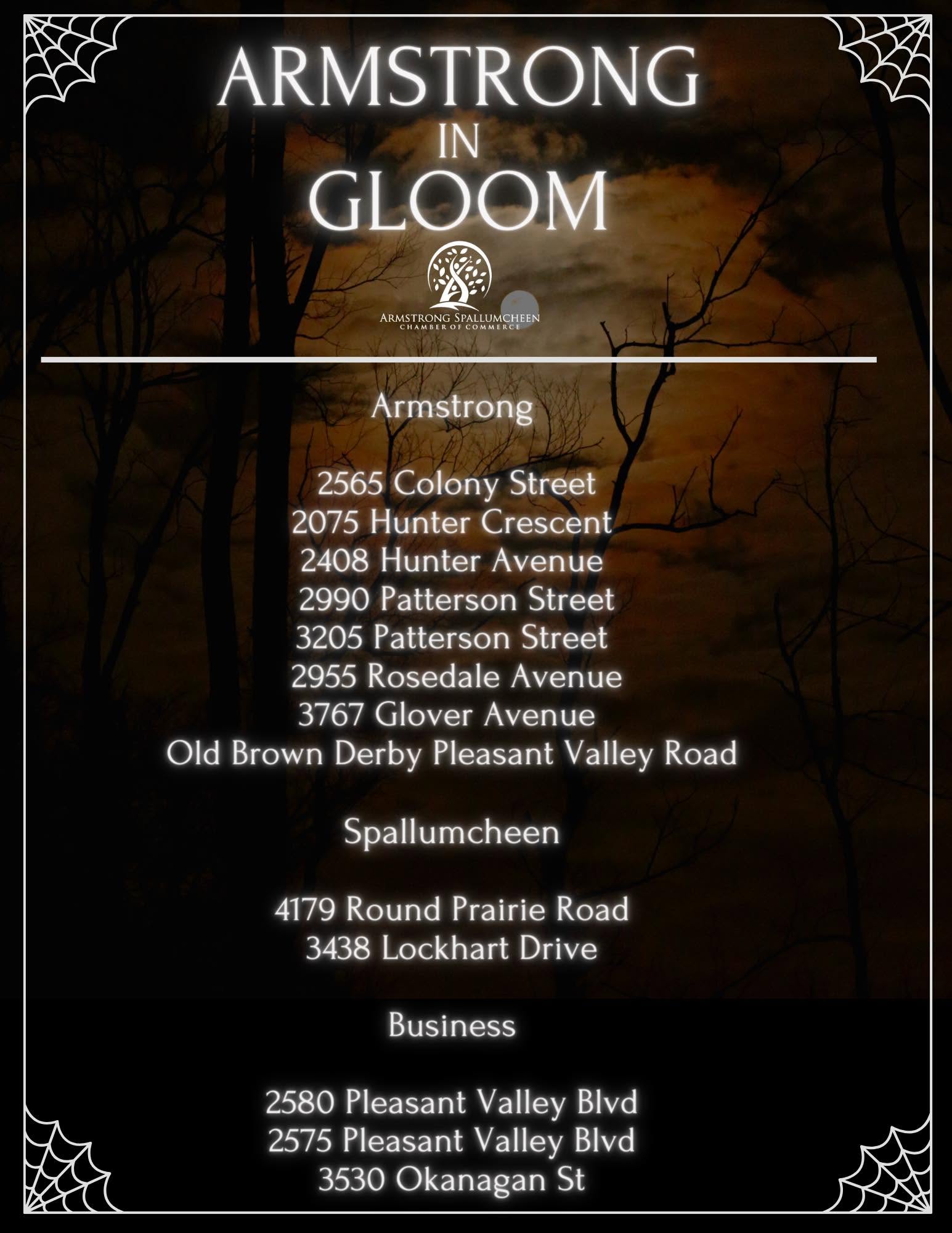 Armstrong in Gloom 2023 participant list
