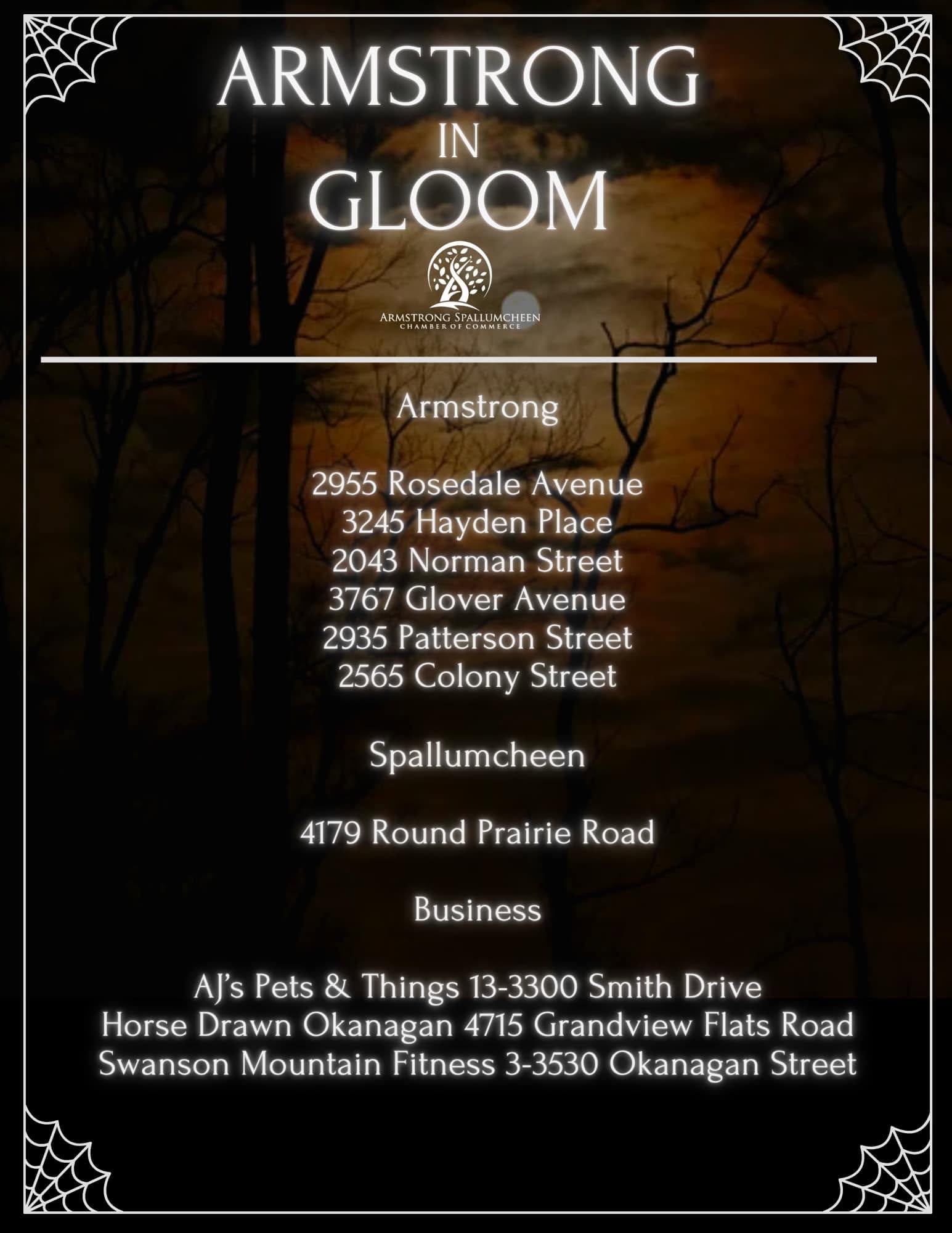 Armstrong in Gloom 2024 participant list