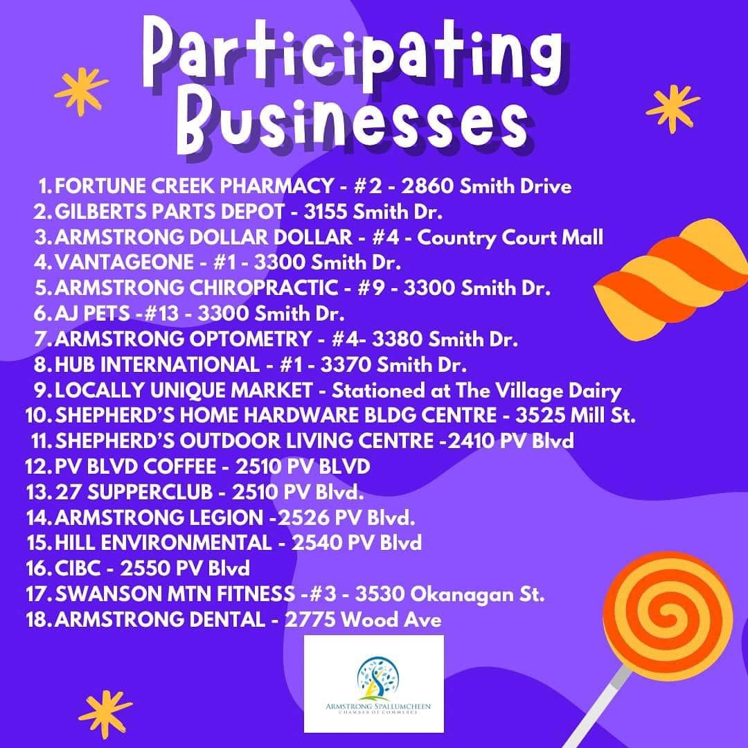 Participating businesses 2024 poster