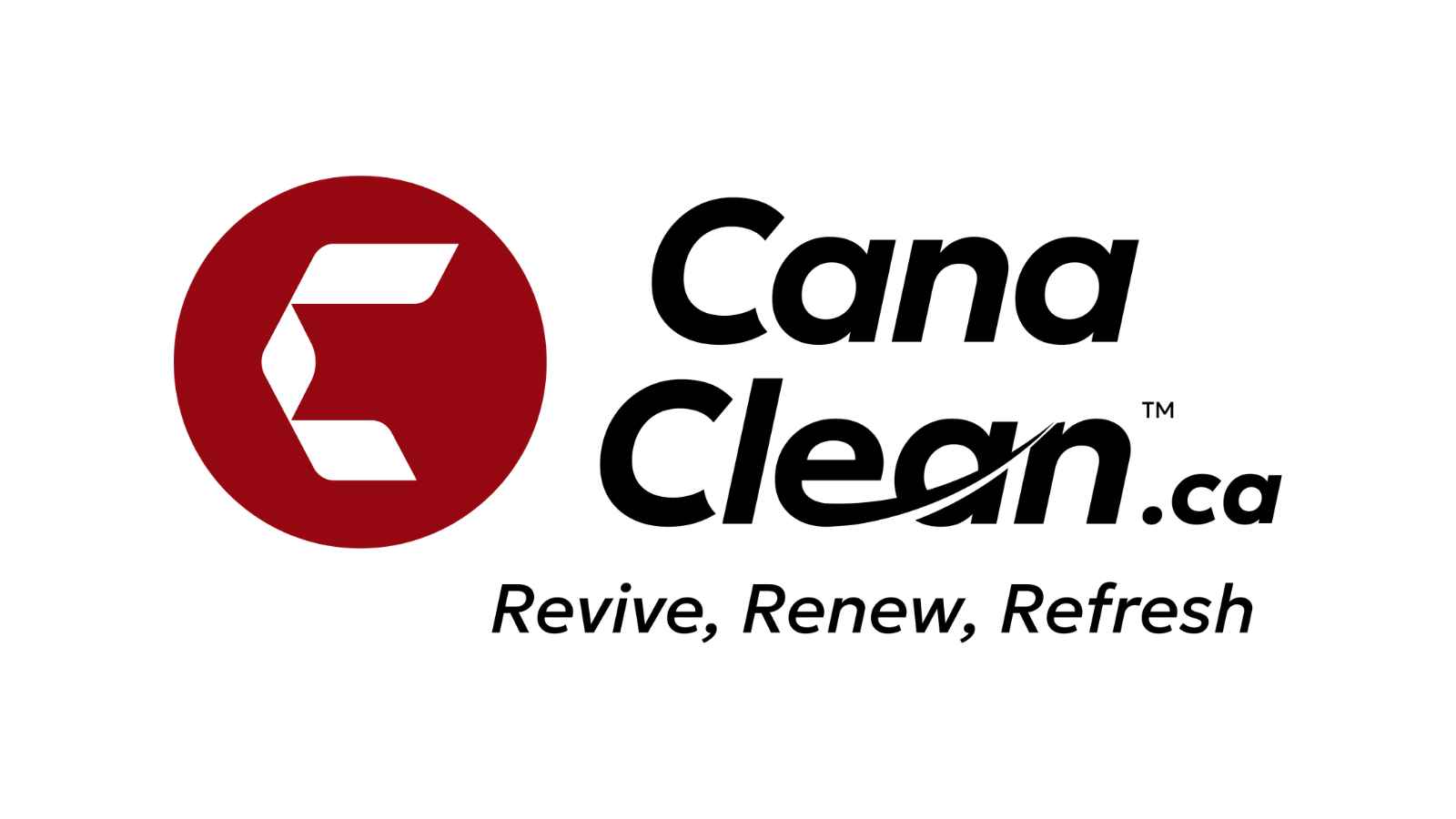 CanaClean company logo with Revive, Renew, Refresh tagline