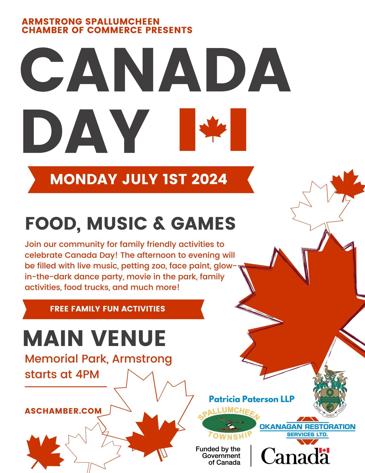 Canada Day 2024 poster