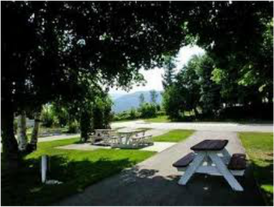 Kin RV Park campsite in Armstrong, BC.