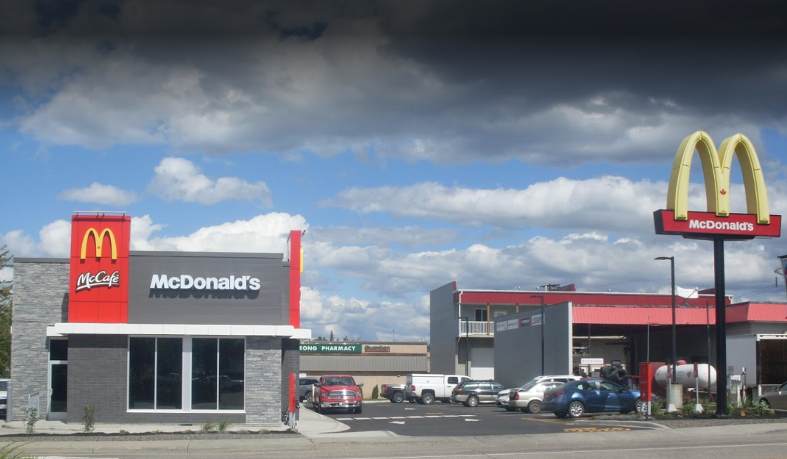 The golden arches, McDonald's in Armstrong, BC. 